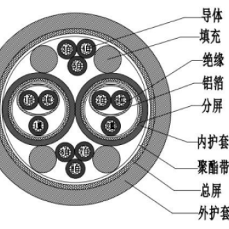 低烟无卤阻燃信号电缆  WDZ-DC-FP-ZP-H-105  D656